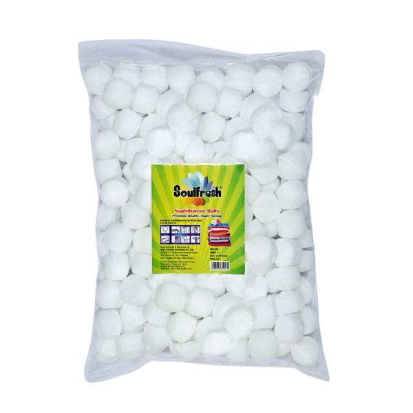 SOULFRESH 1kg Moth Balls, Naphthalene Balls Cupboard Shoerack, Lizard