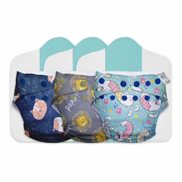 SuperBottoms Cloth Diapers for babies Cloth Diaper Combo Pack of 3