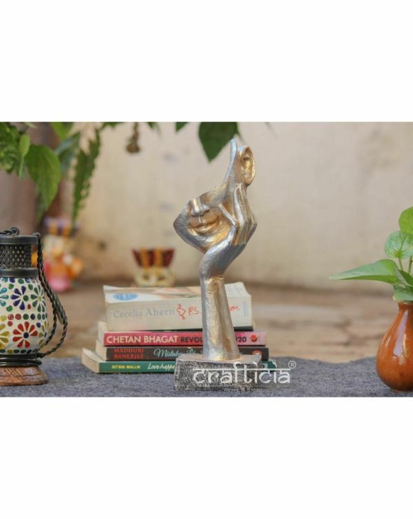 Crafticia Resin Thinker Human Face Sculptures Thinking Head Showpieces Creative Abstract Design