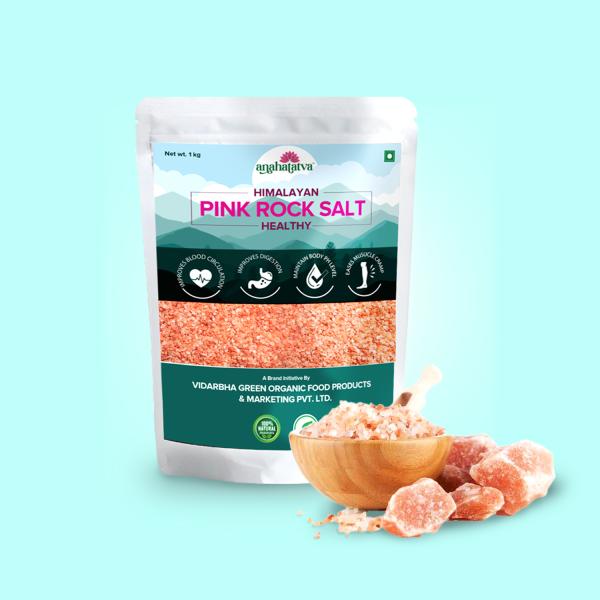 Anahatatva HIMALAYAN PINK ROCK SALT HEALTHY 1Kg The Most Purest