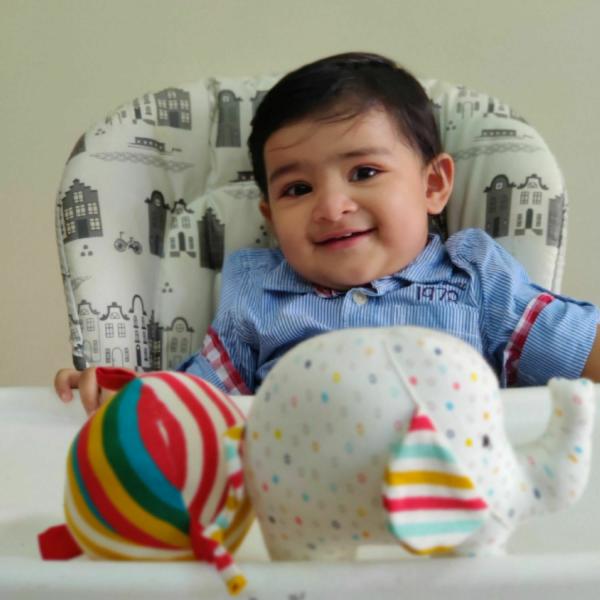 Ele and Ball Baby Rattle Organic Plush Toy for 03 years old JioMart