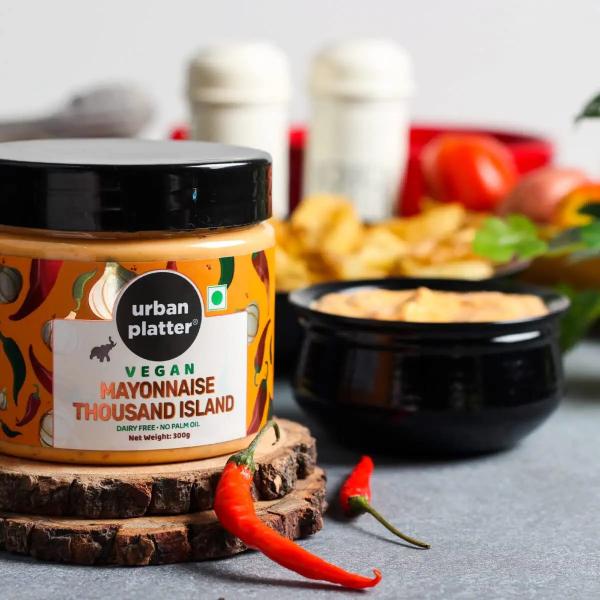 Urban Platter Vegan Thousand Island Mayo, 300g [Dairyfree Mayonnaise