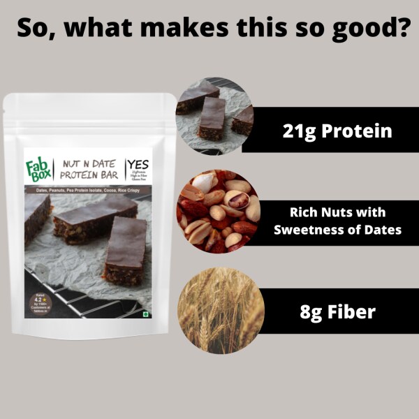 FabBox Nut&DateProteinBar 200g JioMart
