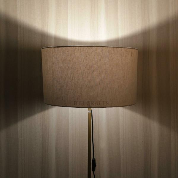 Btr Crafts Cream Cotton Texture Drum Hanging Lamp Shades (18 Inch