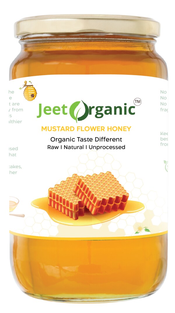Farm Mustard Honey 1KG Unprocessed Unheated