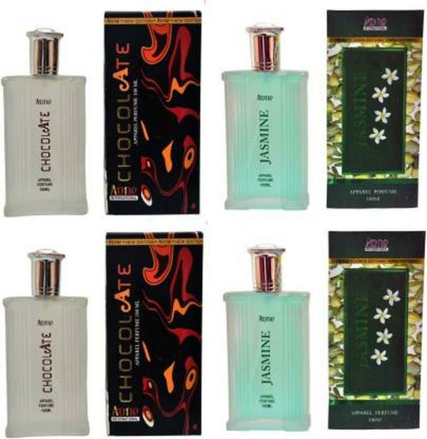 Gimani Chocolate and Jasmine Perfume Long Lasting Men 400ml (Pack of 4