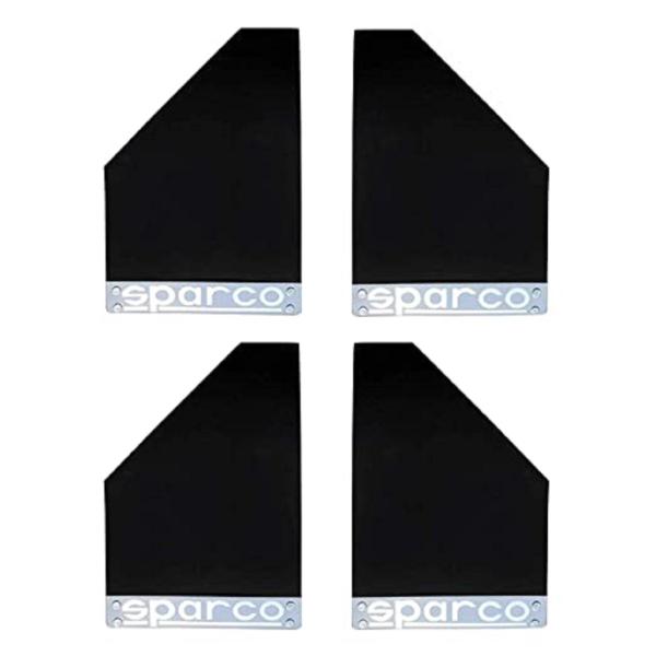 Aksmit Sparco Car Plastic Mud Flap Set of 4 Black For Universal JioMart