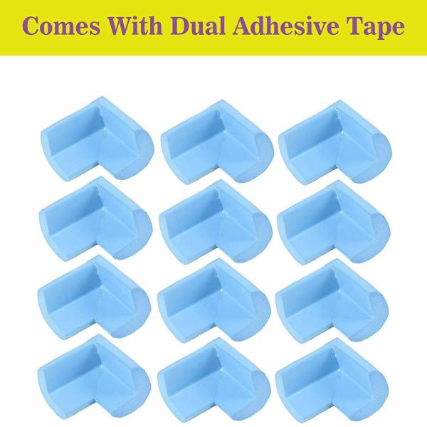 Syga Blue Thick Child Safety Corner Edge Guard Protectors (Pack of 12) JioMart