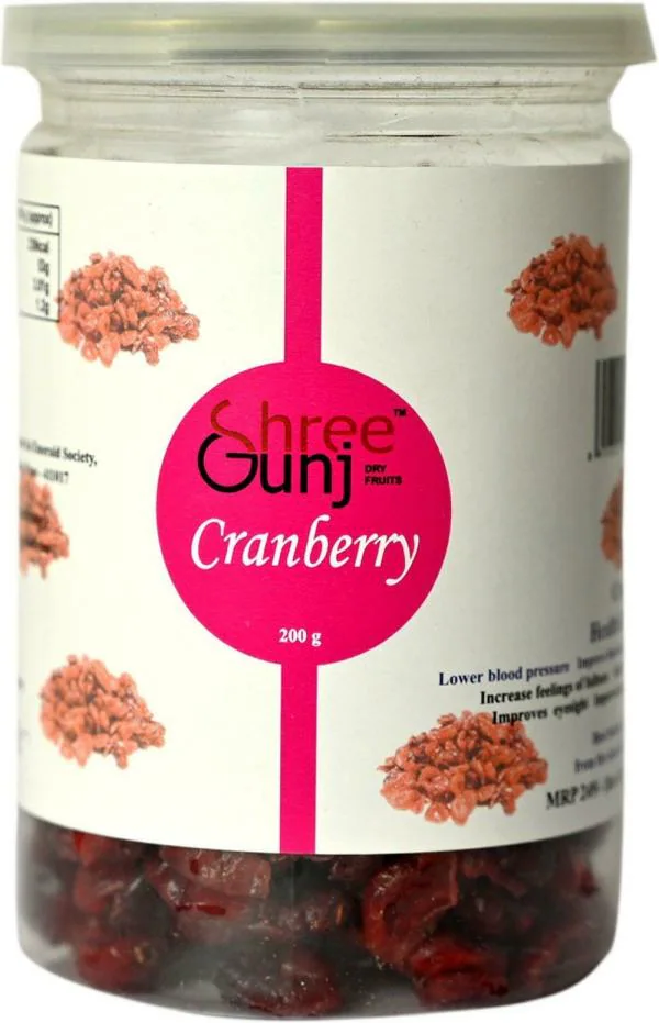 Shreegunj Cranberries Dry Fruits 200 g JioMart