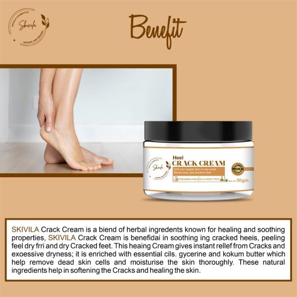 SKIVILA Foot Crack Cream For Dry Cracked Heels & Feet (50gm) (50 g) JioMart