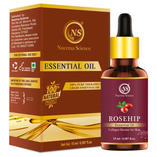 Nuerma Science Pure Rosehip Oil for Skin Lightening, Stretch Marks