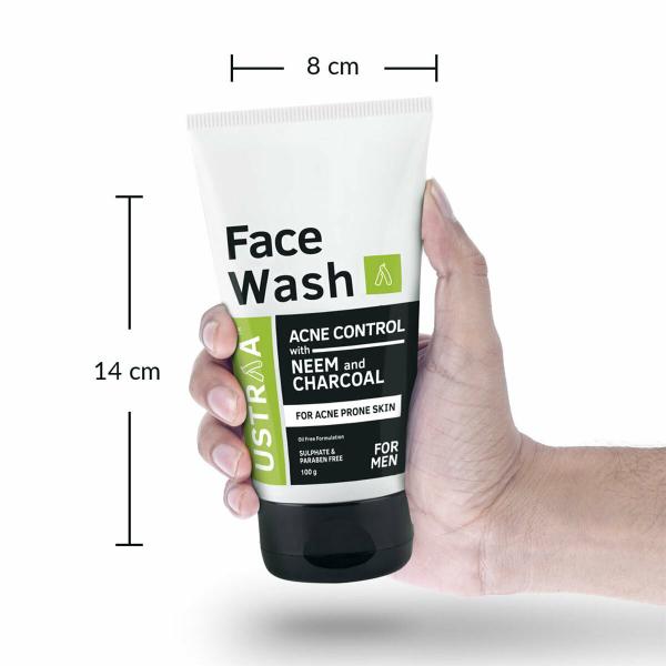 USTRAA Acne Control With Neem and Charcoal Face Wash 100g JioMart