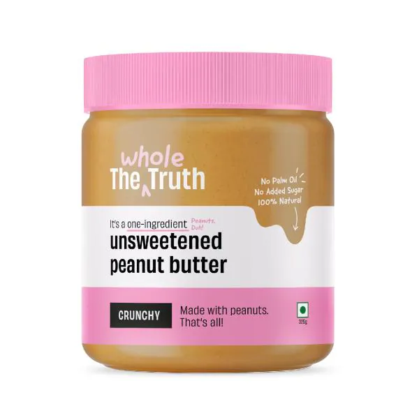 The Whole Truth Peanut Butter Unsweetened & Crunchy 325g JioMart
