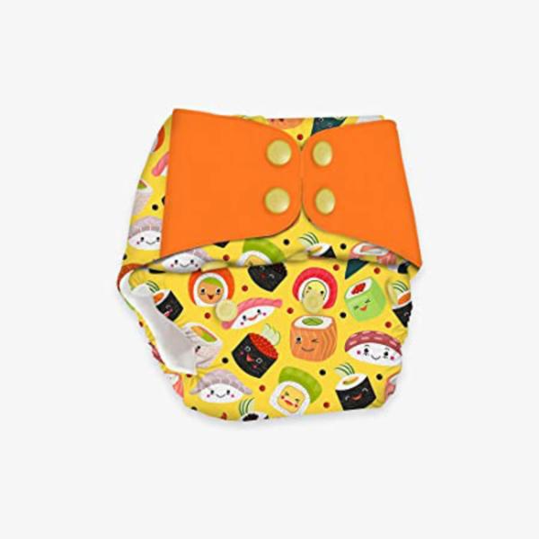 Snugkins Mushi Sushi Microfibre Waterproof And Washable Cloth Diapers