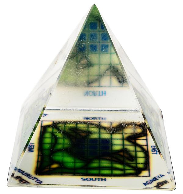 Kesar Zems Clear Glass Vastu Pyramid for showpiece JioMart
