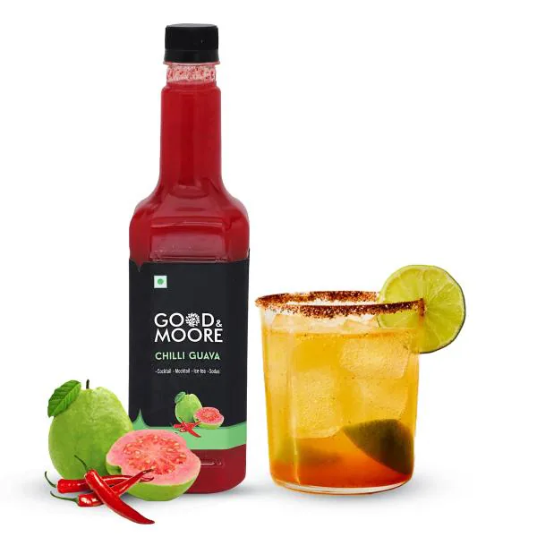 GOOD&MOORE Chilli Guava flavor syrup for refreshing coolers, cocktails