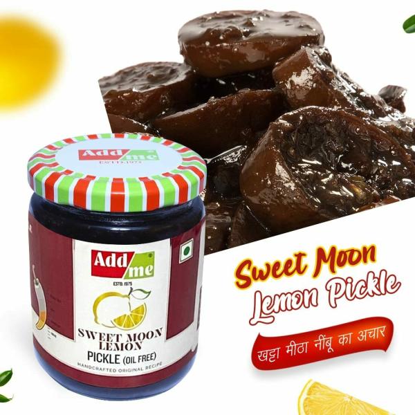 Add Me Lemon Pickle Khatta Meetha Nimbu Sweet and Sour Without Oil Lime