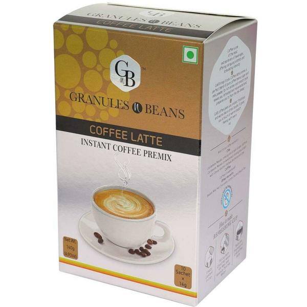 Granules n Beans Coffee Latte Instant Coffee Premix (10 Sachet x 14g