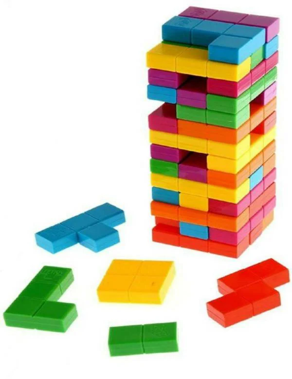 DALANI Aparnas Colourful jenga Wooden Building blocks game for Kids ...