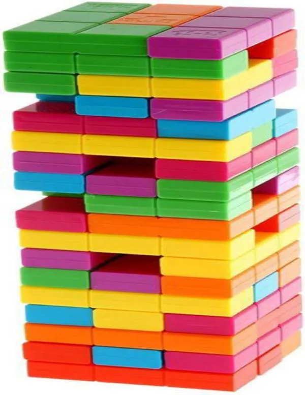 DALANI Aparnas Colourful jenga Wooden Building blocks game for Kids ...