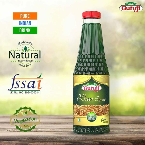 Jai Guruji Khus Syrup Sharbat (750 ml each Pack of 2) JioMart