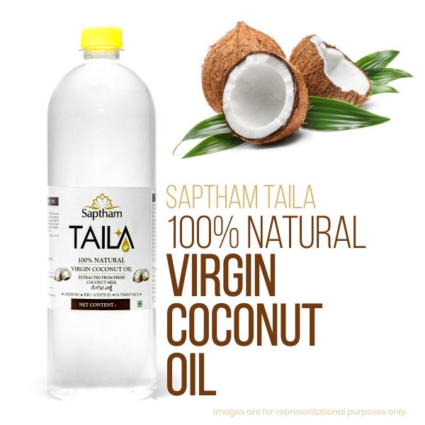 Saptham Taila 100 Natural Virgin Coconut Oil PET Bottle (5 L) JioMart