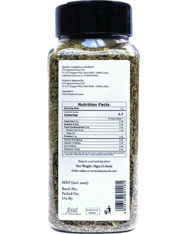 KDA Dried Marjoram Flakes, 30 g JioMart