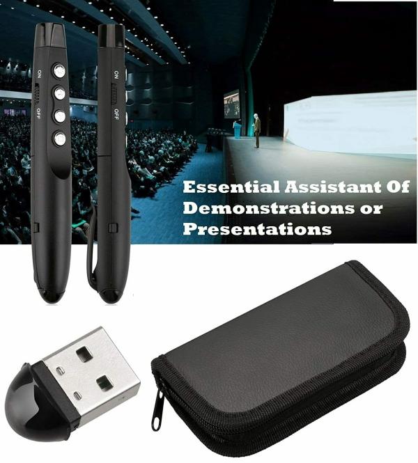 Corslet Black Plastic Wireless Remote Control Presenter