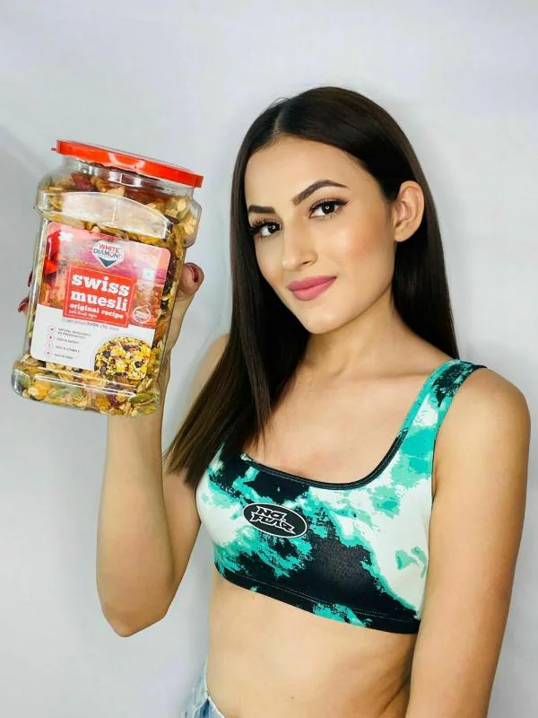 White Diamond Swiss Muesli Fruit & Nut Cereal for Breakfast Crunchy