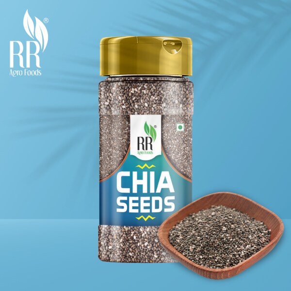 RR AGRO FOODS Chia Seeds for weight loss Rich in fibre, omega 3