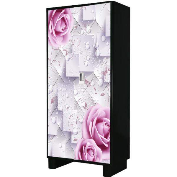 WallWear Almirah Stickers Self Adhesive Almirah Door Sticker