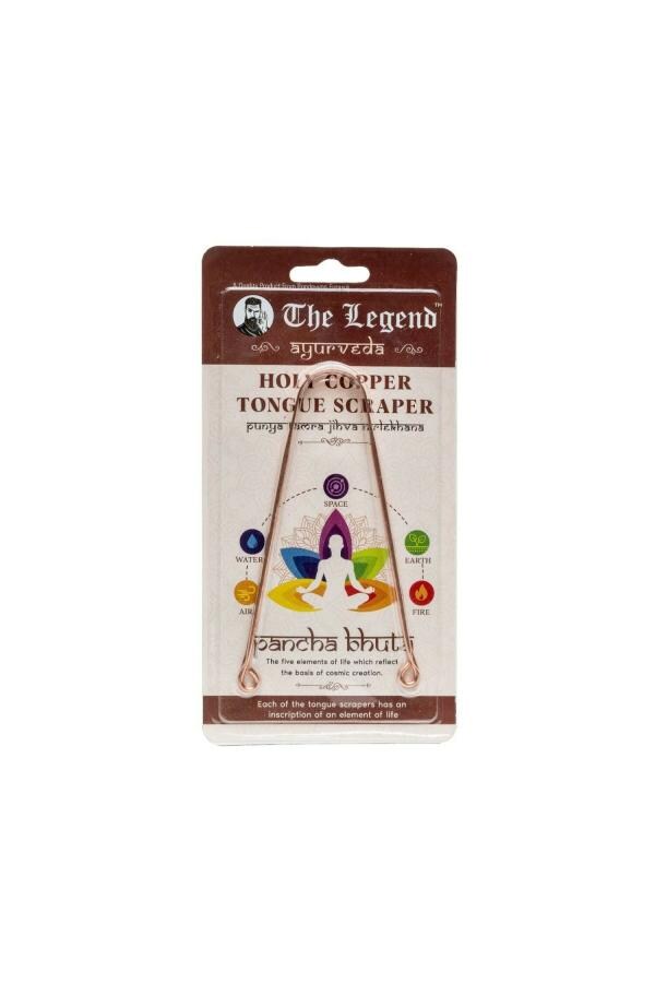 The Legend Ayurveda Heavenly Copper Tongue Cleaner or Scraper (Pack of