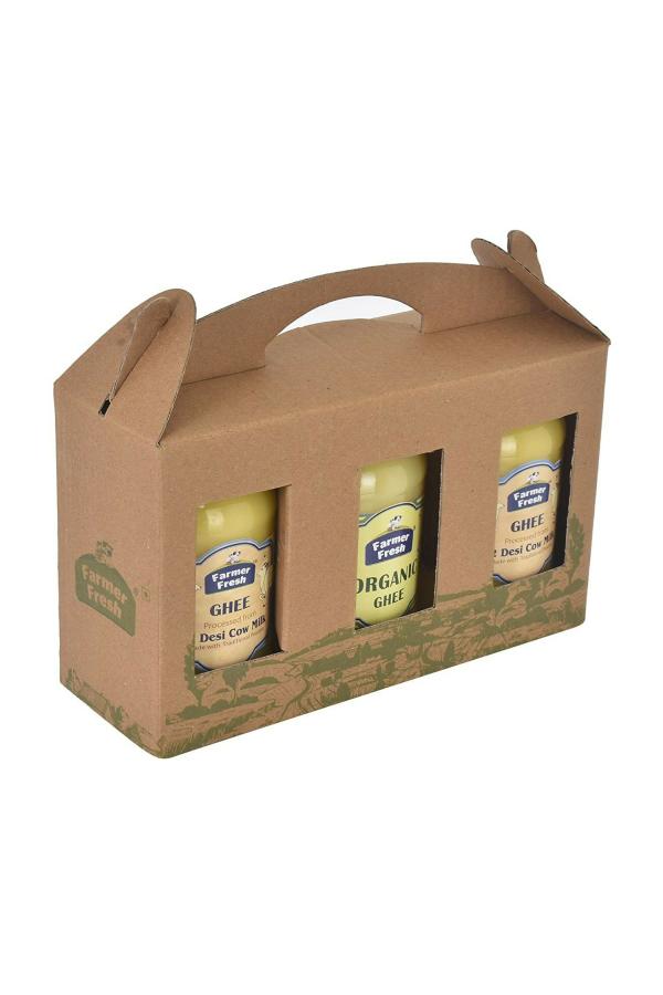 Farmer Fresh A2 Cow Milk Desi Ghee and Organic Desi Cow Ghee Combo