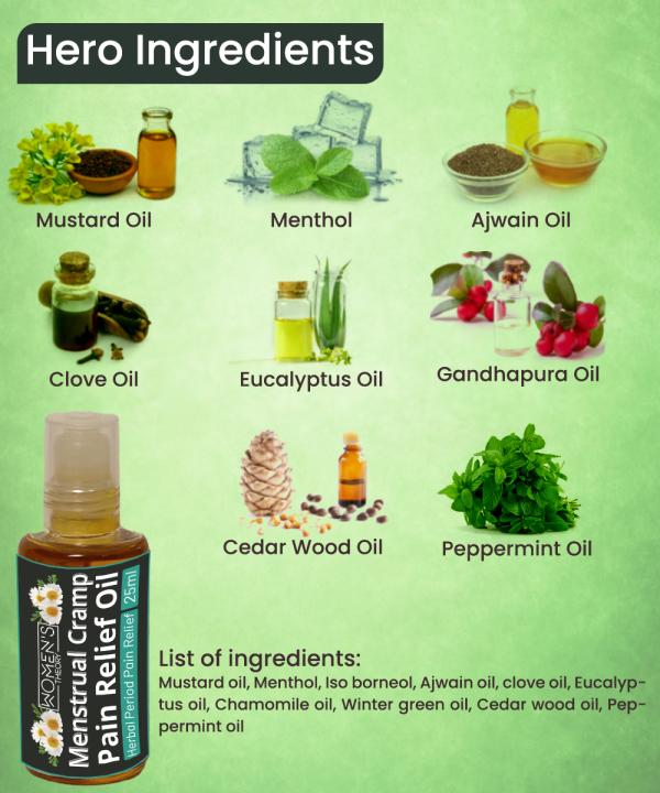 WOMEN'S THEORY Cramp Pain Relief Rool on for Period Pain, Menstrual