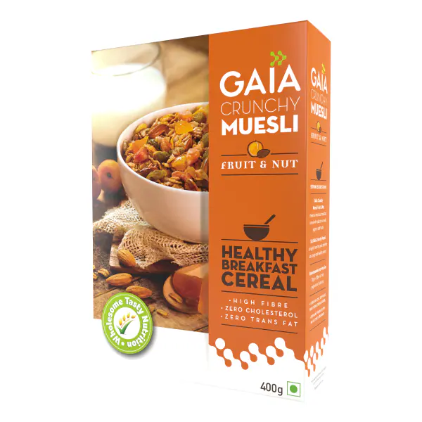 GAIA Crunchy Muesli Fruit and Nut 400 gm JioMart