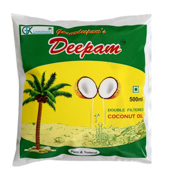 Gnanadeepam's Deepam Pure Coconut Oil, 500 ML JioMart