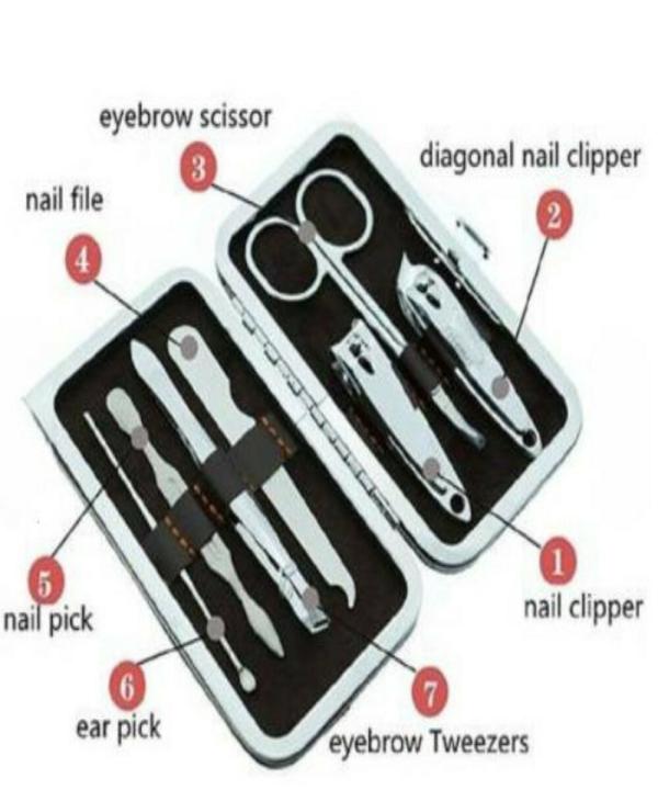 Dkuy Nail Art Clipper Pedicure Manicure Tweezer Cutter Earpick Tool Set Kit  Casual Gift Set - JioMart
