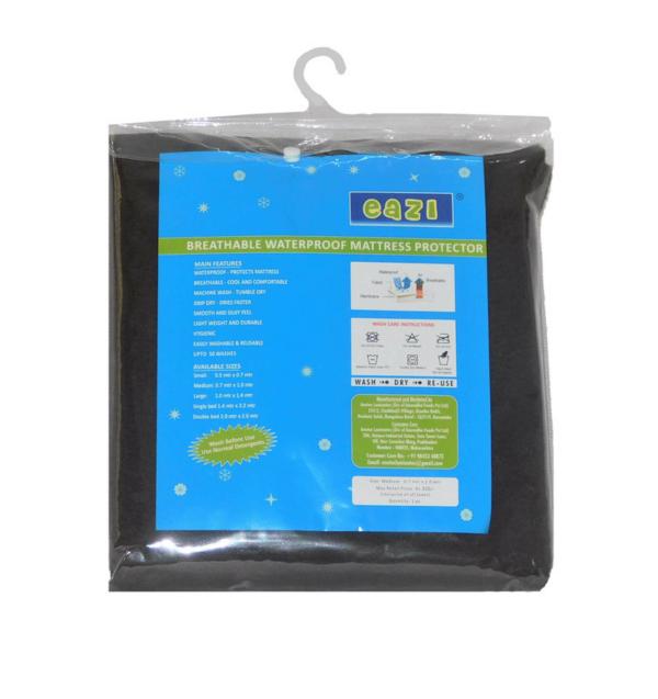 Eazi Coffee Brown Waterproof Reusable Baby Quick Dry Sheet Bed Protector Sleeping Mat (M) JioMart