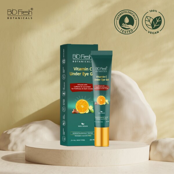 BioFresh Botanicals Vitamin C Under Eye Gel for Men and Women Suitable