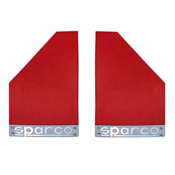 Aksmit Sparco Car Mud Flap Set of 2 Red For Universal JioMart