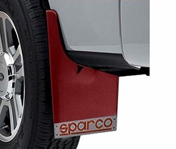 Aksmit Sparco Car Mud Flap Set of 2 Red For Universal JioMart
