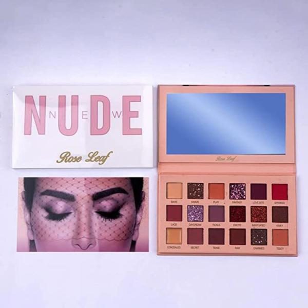 Rose Leaf Nude Eyeshadow Makeup Kit, Hello Kitty Makeup Brushes (Set Of