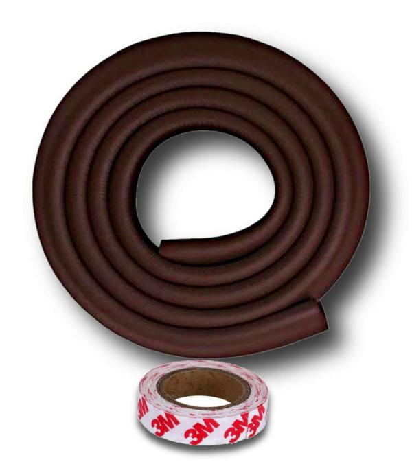 Kiddough Brown Rubber Baby Proofing Corner Safety Strip And Corner
