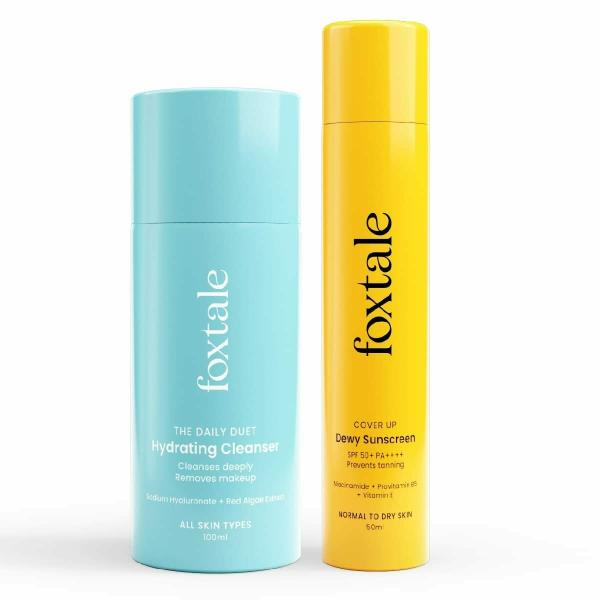 Foxtale 2minute Routine Duo Skin Care Kit Cleanser Face Wash 100ml