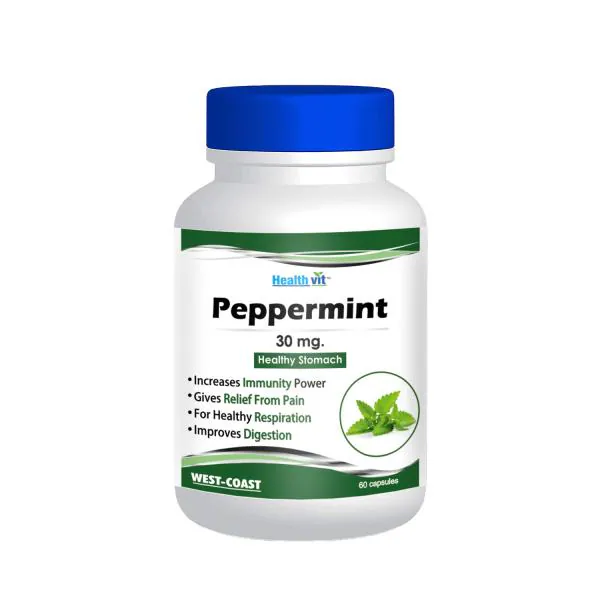 Healthvit Peppermint 30mg Healthy Stomach Supplement 60 Capsules JioMart