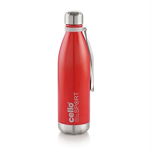 Cello Scout Stainless Steel Double Walled Water Bottle, Hot and Cold