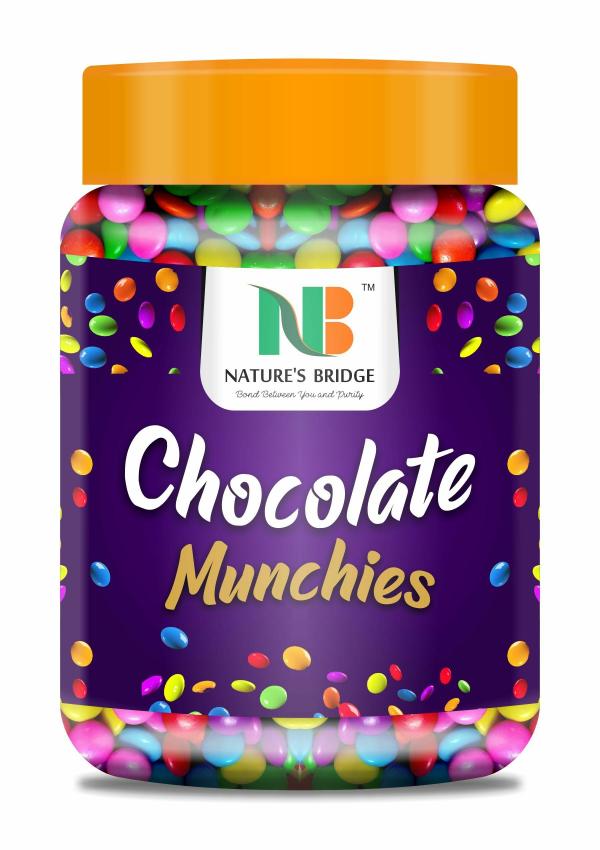 Nature's Bridge Gems Munchies & Stone Shaped Chocolate (Bold Colors