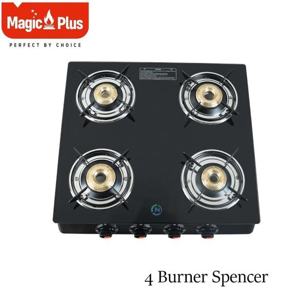 MAGIC plus 4 Burner SPENCER Glass Top Gas Stove JioMart
