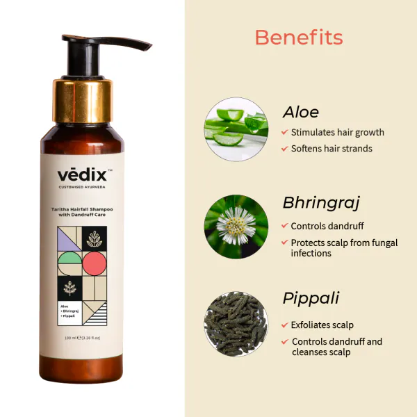 Vedix Ayurvedic Customized Taritha Hair Fall Dandruff Shampoo For Women