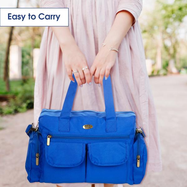 Mee Mee Blue Multipurpose Diaper Bag With Changing Mat JioMart